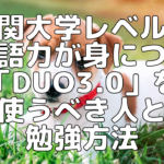 【大学受験】難関大学レベルの英単語力が身につく！「DUO3.0」を使うべき人と勉強方法